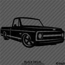Chevy C10 Pickup Lowered Classic Truck Silhouette Vinyl Decal