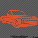 Chevy C10 Pickup Lowered Classic Truck Silhouette Vinyl Decal