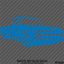 Chevy C10 Pickup Lowered Classic Truck Silhouette Vinyl Decal