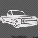 Chevy C10 Pickup Lowered Classic Truck Silhouette Vinyl Decal