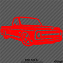 Chevy C10 Pickup Lowered Classic Truck Silhouette Vinyl Decal