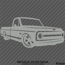 Chevy C10 Pickup Lowered Classic Truck Silhouette Vinyl Decal