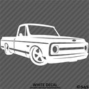 Chevy C10 Pickup Lowered Classic Truck Silhouette Vinyl Decal