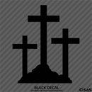 Calvary Crosses Religious Vinyl Decal