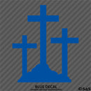 Calvary Crosses Religious Vinyl Decal