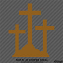Calvary Crosses Religious Vinyl Decal