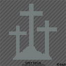Calvary Crosses Religious Vinyl Decal