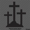 Calvary Crosses Religious Vinyl Decal