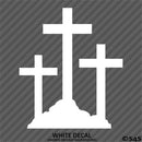 Calvary Crosses Religious Vinyl Decal
