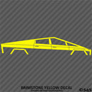 Tesla Cybertruck Silhouette Vinyl Decal