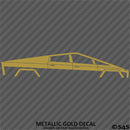 Tesla Cybertruck Silhouette Vinyl Decal