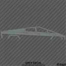 Tesla Cybertruck Silhouette Vinyl Decal