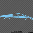 Tesla Cybertruck Silhouette Vinyl Decal