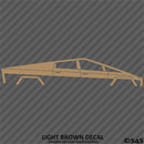 Tesla Cybertruck Silhouette Vinyl Decal