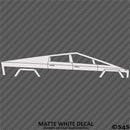 Tesla Cybertruck Silhouette Vinyl Decal