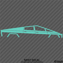 Tesla Cybertruck Silhouette Vinyl Decal