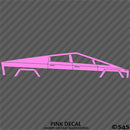 Tesla Cybertruck Silhouette Vinyl Decal