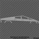 Tesla Cybertruck Silhouette Vinyl Decal