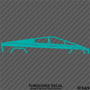 Tesla Cybertruck Silhouette Vinyl Decal