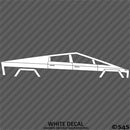Tesla Cybertruck Silhouette Vinyl Decal