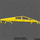 Tesla Cybertruck Silhouette Vinyl Decal