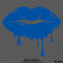Sexy Dripping Kiss Lips Silhouette JDM Style Vinyl Decal