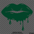 Sexy Dripping Kiss Lips Silhouette JDM Style Vinyl Decal