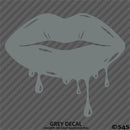 Sexy Dripping Kiss Lips Silhouette JDM Style Vinyl Decal