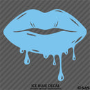 Sexy Dripping Kiss Lips Silhouette JDM Style Vinyl Decal