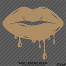 Sexy Dripping Kiss Lips Silhouette JDM Style Vinyl Decal
