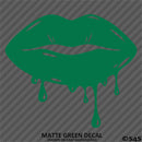 Sexy Dripping Kiss Lips Silhouette JDM Style Vinyl Decal