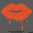 Sexy Dripping Kiss Lips Silhouette JDM Style Vinyl Decal