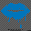 Sexy Dripping Kiss Lips Silhouette JDM Style Vinyl Decal