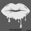 Sexy Dripping Kiss Lips Silhouette JDM Style Vinyl Decal
