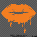 Sexy Dripping Kiss Lips Silhouette JDM Style Vinyl Decal