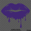 Sexy Dripping Kiss Lips Silhouette JDM Style Vinyl Decal