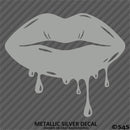 Sexy Dripping Kiss Lips Silhouette JDM Style Vinyl Decal