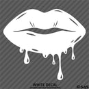 Sexy Dripping Kiss Lips Silhouette JDM Style Vinyl Decal