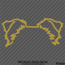 Puppy Ears: Border Collie Dog Vinyl Decal