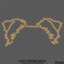 Puppy Ears: Border Collie Dog Vinyl Decal