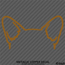 Puppy Ears: Corgi Dog Vinyl Decal