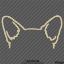 Puppy Ears: Corgi Dog Vinyl Decal