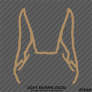 Puppy Ears: Doberman Pinscher Dog Vinyl Decal