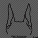 Puppy Ears: Doberman Pinscher Dog Vinyl Decal
