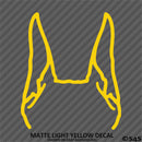 Puppy Ears: Doberman Pinscher Dog Vinyl Decal