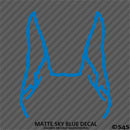 Puppy Ears: Doberman Pinscher Dog Vinyl Decal