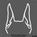 Puppy Ears: Doberman Pinscher Dog Vinyl Decal