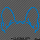 Puppy Ears: French Bulldog Frenchie Dog Vinyl Decal