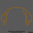 Puppy Ears: Labrador Retriever Dog Vinyl Decal