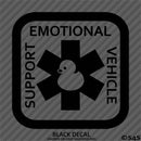 For Jeep: Emotional Support Vehicle Duck Vinyl Decal